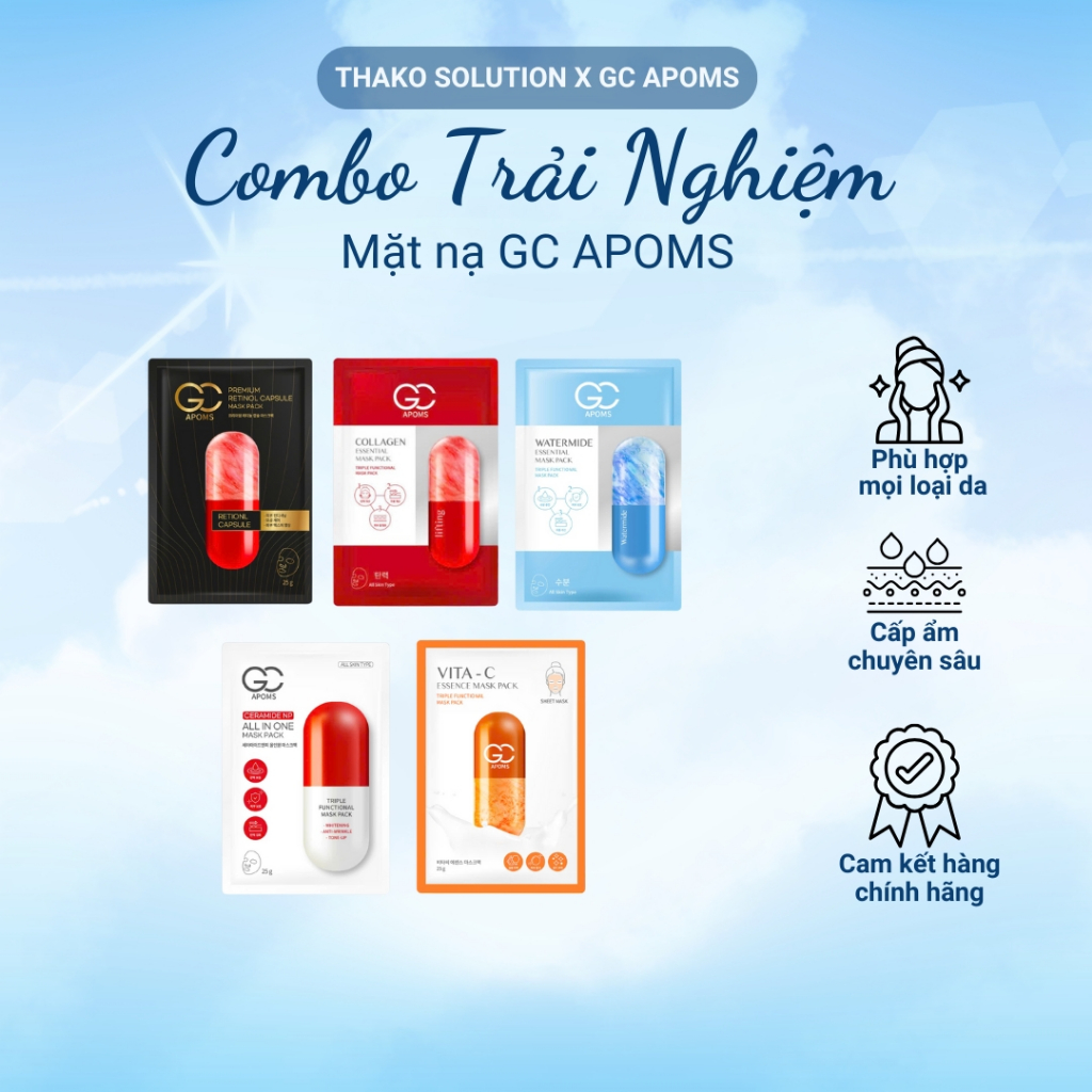 Combo Experience 5 Types of GC-APOMS Masks: Supports Recovery ...