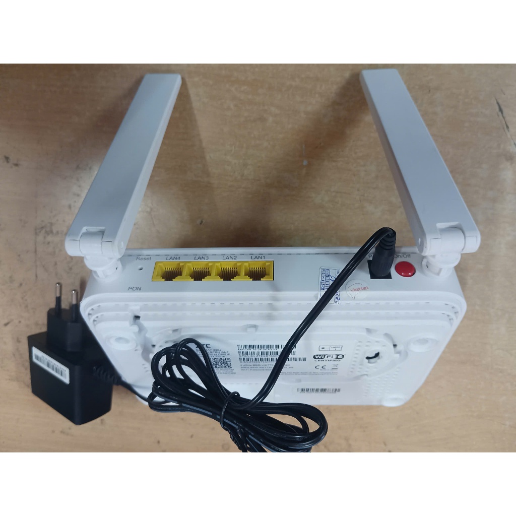 Optical Wifi 6 Modem Viettel Gpon ZTE ZXHN F6601P AX3000 (Old Product ...