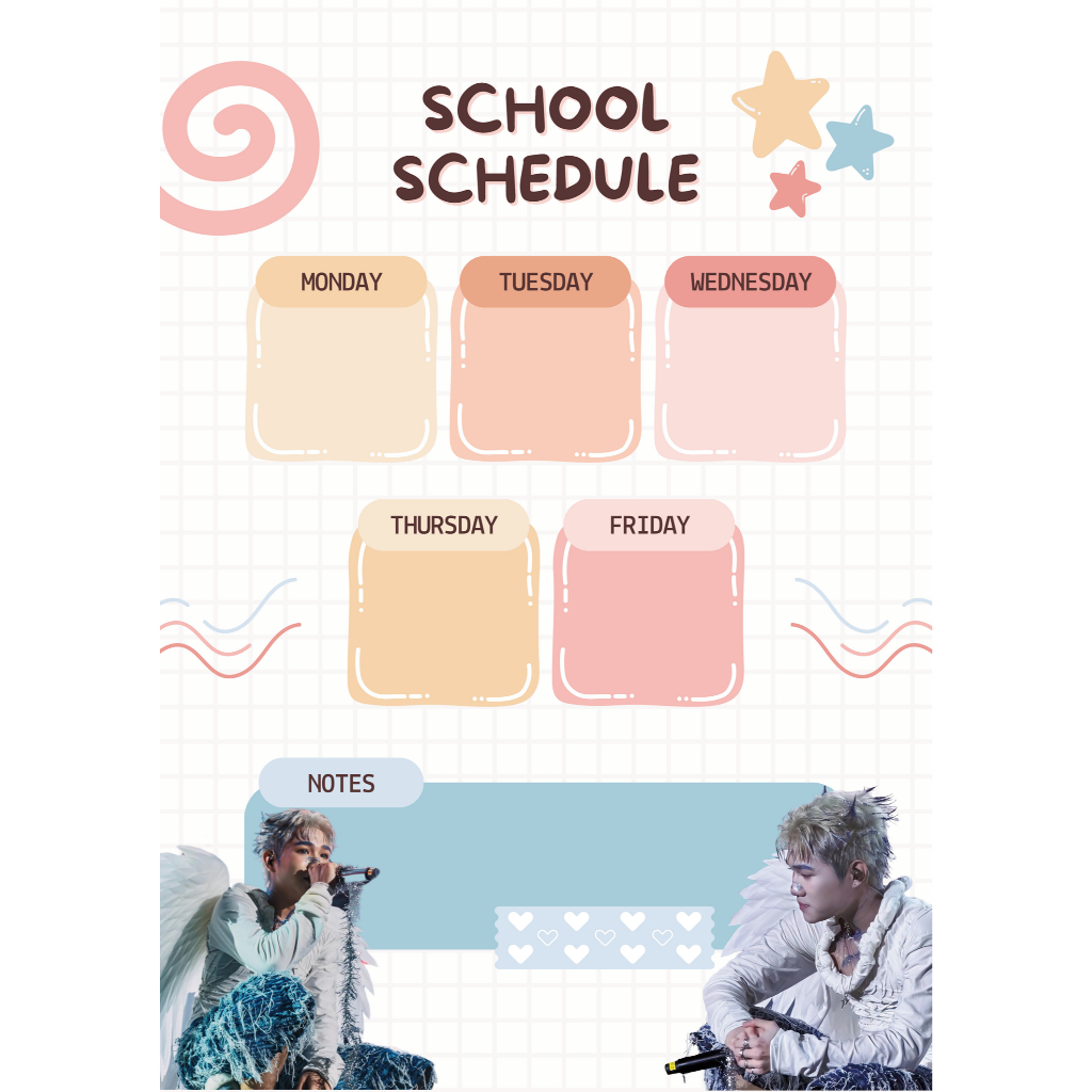 Idol Captain Boy timetable size A4 laminated in Plastic TooYoo BK01531 ...