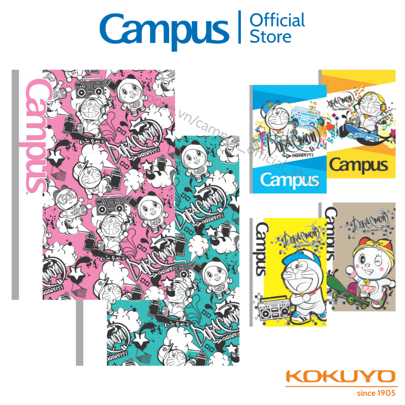 Doraemon Graffiti Horizontal Student Notebook (Notebook) 7mm 80/120/200 ...
