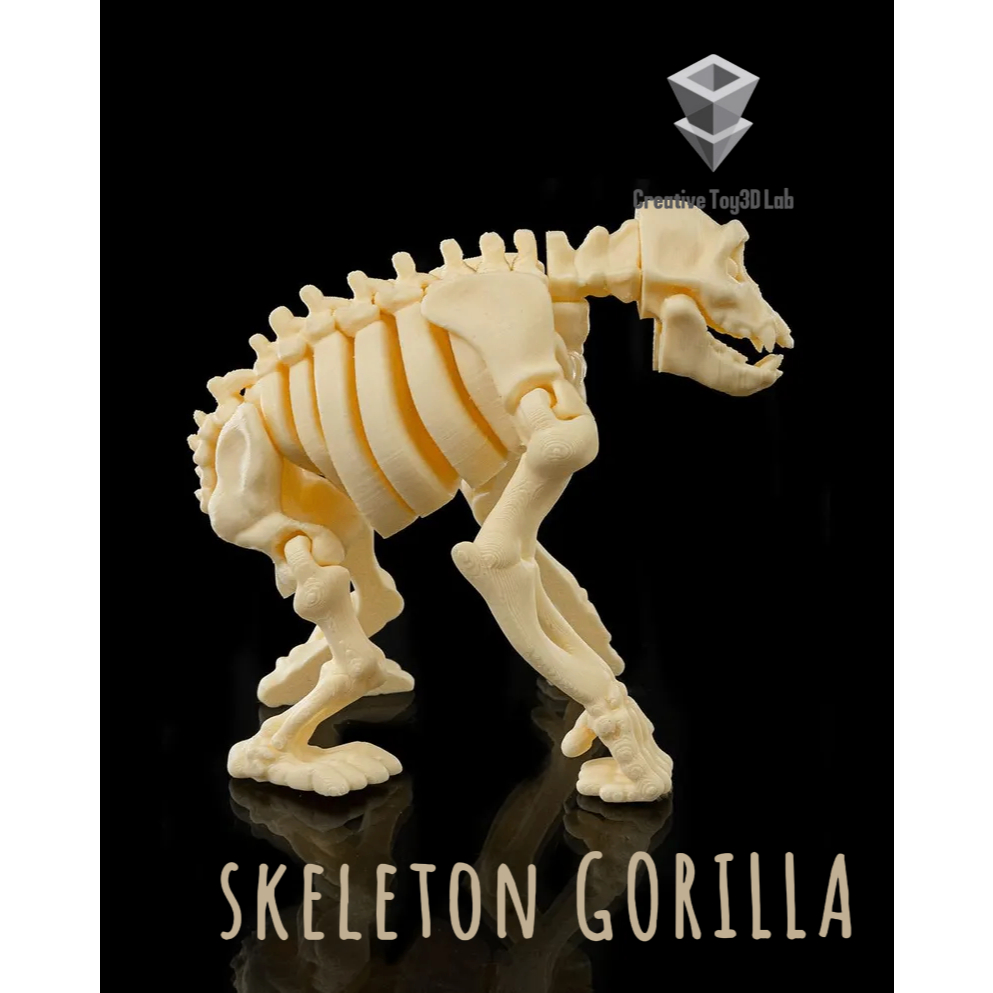 Flexi hippo skeleton toy [flexible joints] 3D printed | Shopee Malaysia