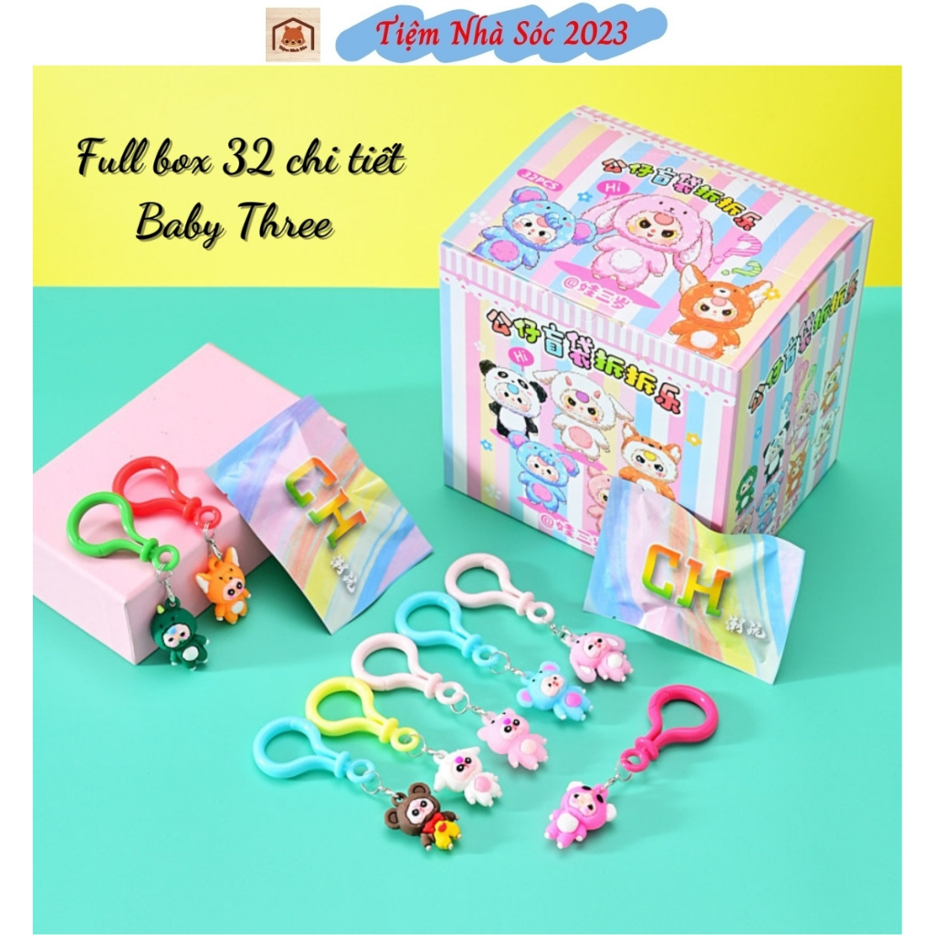 Baby Three blind box unbox 32 random baby Cry Kuromi blind bag parts ...