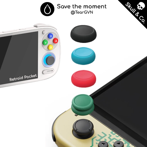 Analog Skull & Co Button Cover Set for Nintendo Switch OLED / Switch 1 ...