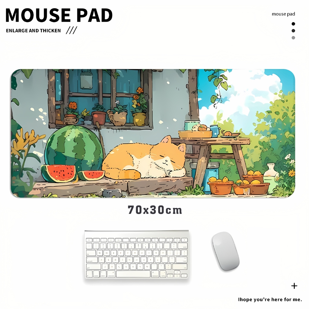Large gaming computer keyboard mouse pad 80x30cm, 90x40cm with cute ...
