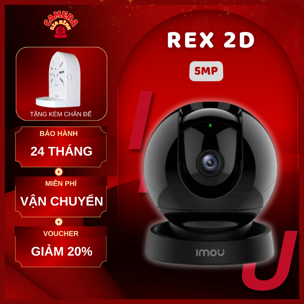 Imou REX 2D 5MP Wifi Camera SUPER CLEAR, integrated smart AI, 360 ...