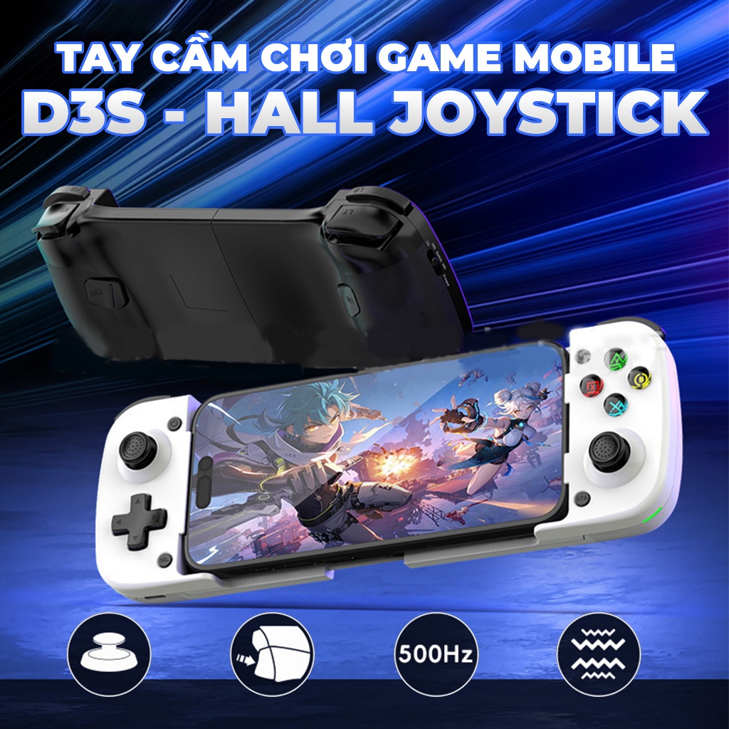 Mobile Controller D3S Black Hall Wireless Retractable Joystick | Shopee ...