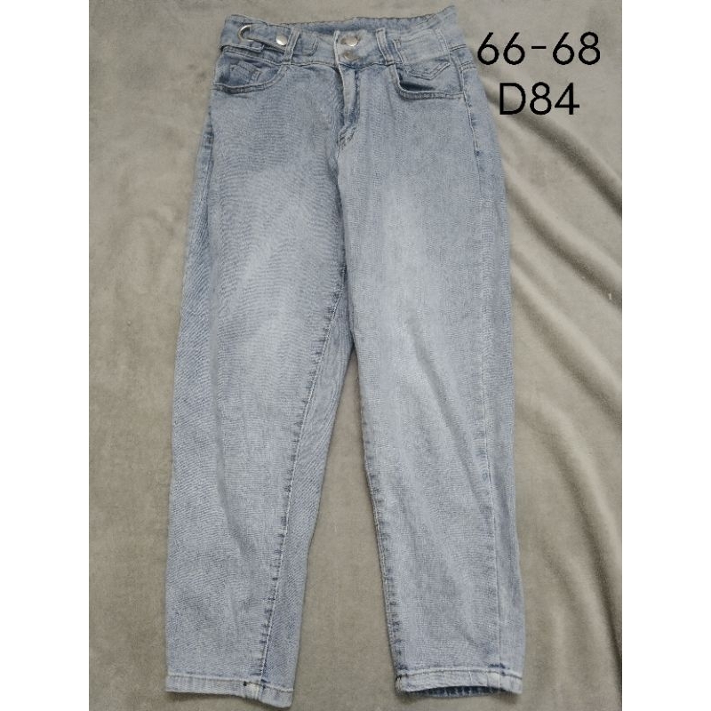 2hand high-waisted baggy jeans | Shopee Malaysia