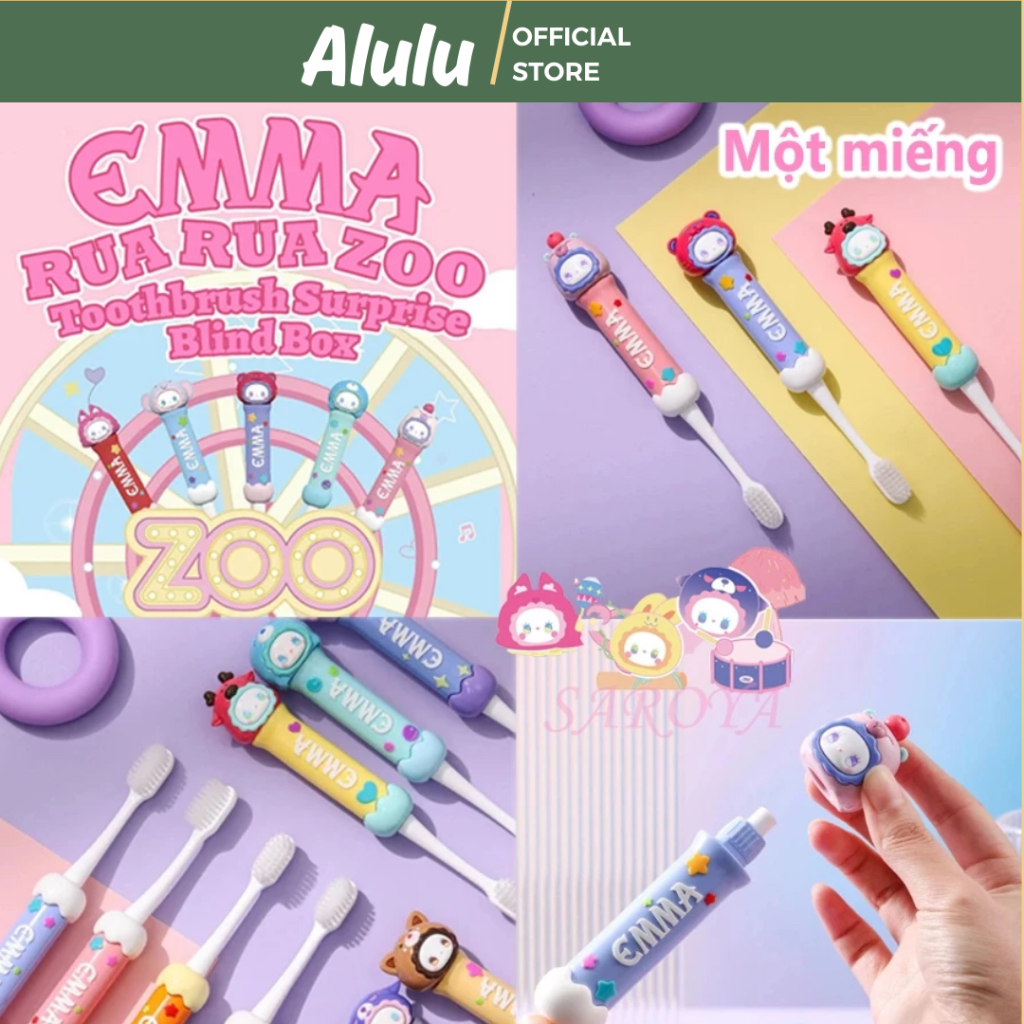 Emma RUA RUA ZOO Blind Brush - Cute Blindbox Toothbrush Full Set 12c ...