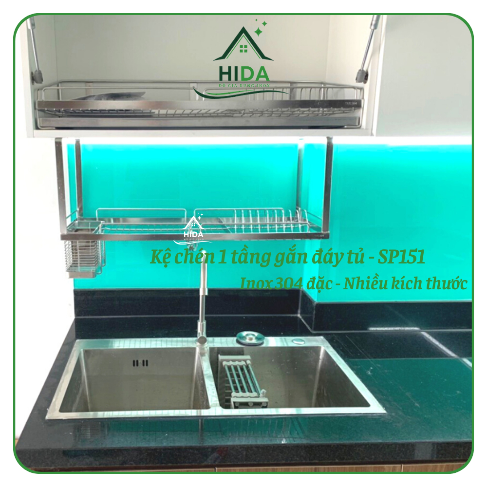 Phat DAT 304 stainless steel bottom hanging dish rack (many sizes) no ...