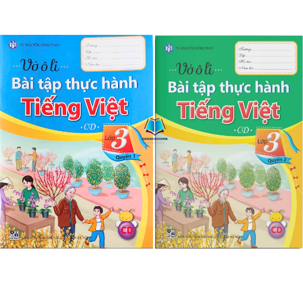 Book - Notebook Vietnamese practice exercises for grade 3 - Kite set (2 ...