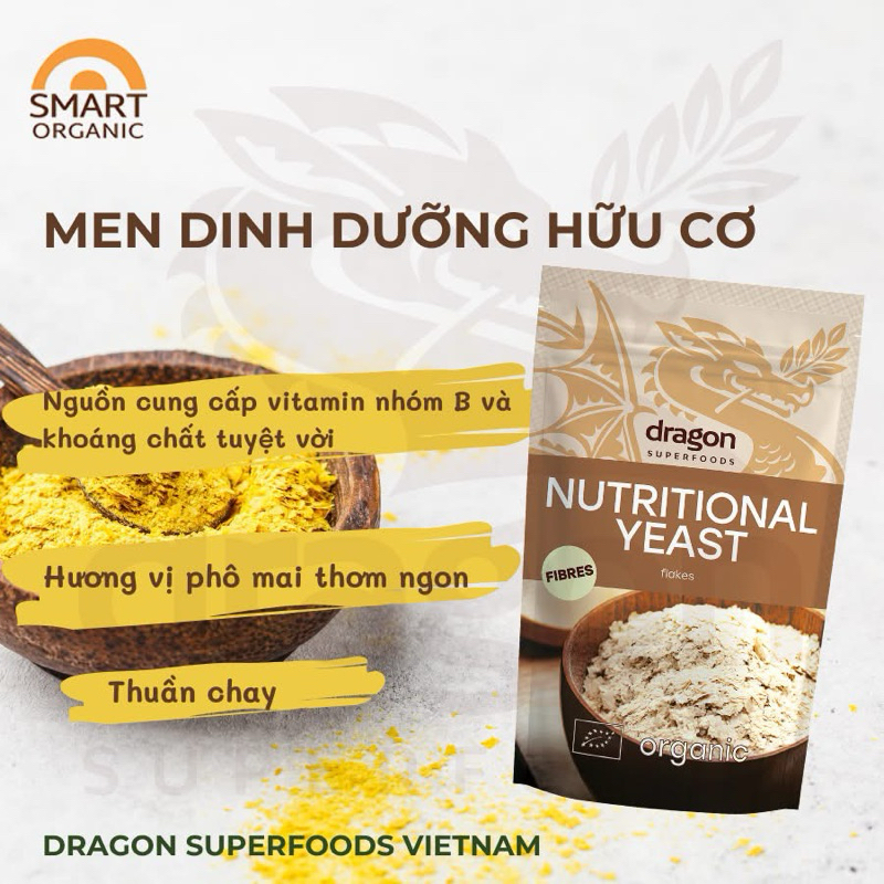 Dragon Superfoods Organic nutritional yeast - 100g - (Organic ...