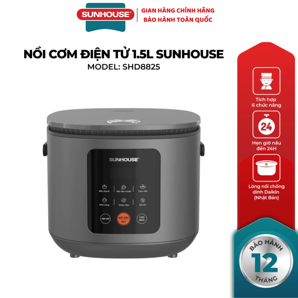 Sunhouse SHD8825 1.5L electronic rice cooker - Genuine product | Shopee ...
