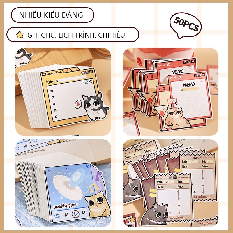 Carp - note paper, note paper - Set of 50 cute cat sheets | Shopee Malaysia