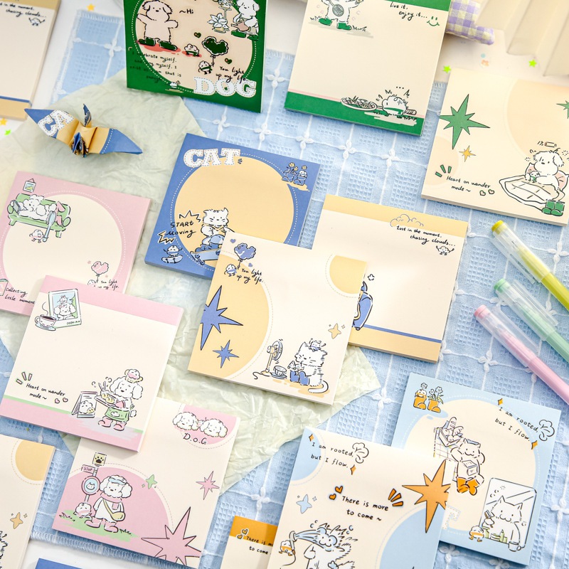 Carp - note paper, note paper - Set of 90 sheets A dog's day | Shopee ...