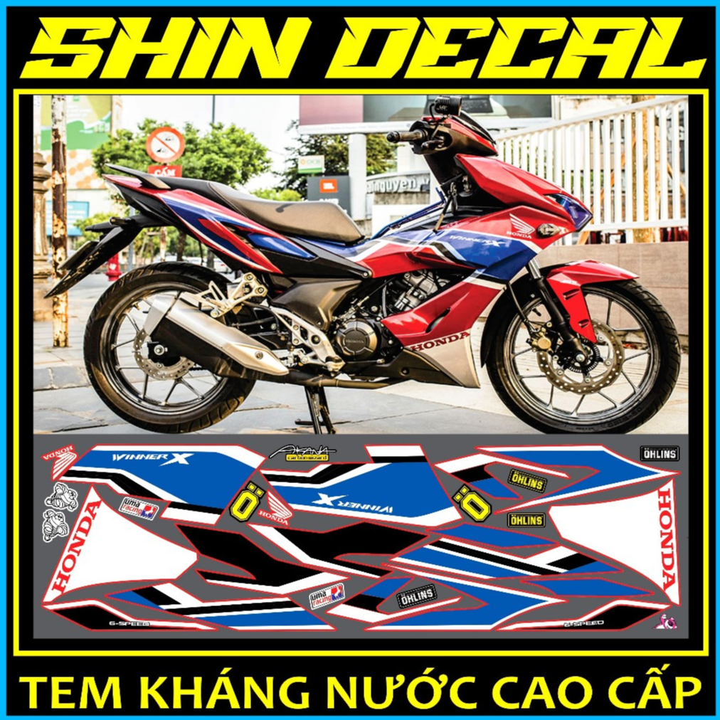 [SHIN DECAL] winner X HRC red car sticker motor | Shopee Malaysia