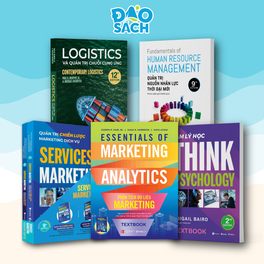 Textbooks Marketing, Human Resources, Logistics and Psychology