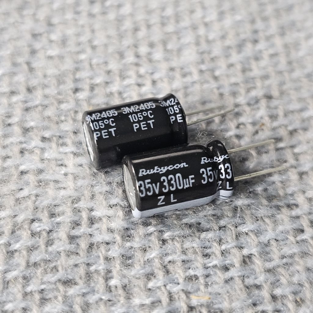 20 Rubycon Polarized Capacitors 35v 330uF ZL (10x16mm) | Shopee Malaysia