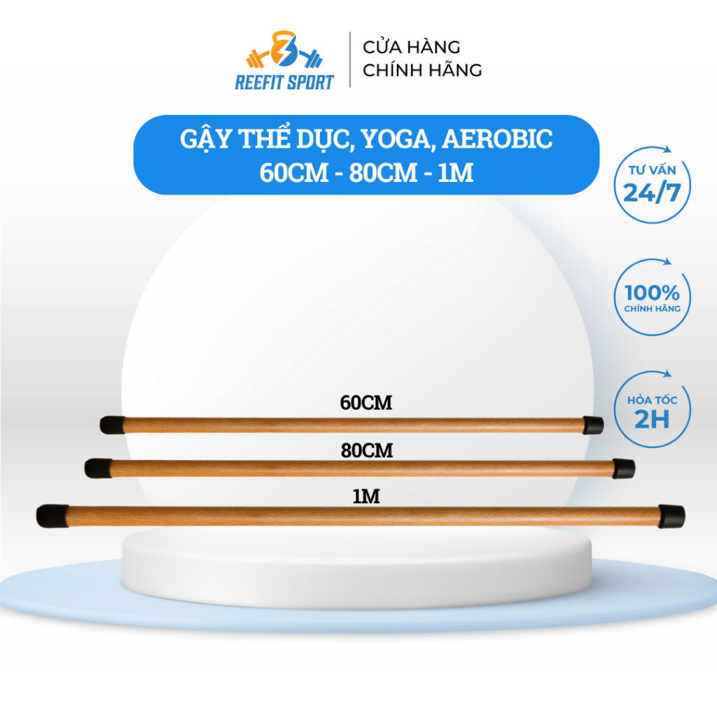 Wooden fitness and nursing sticks 60cm 80cm 1m + with stick head plug ...