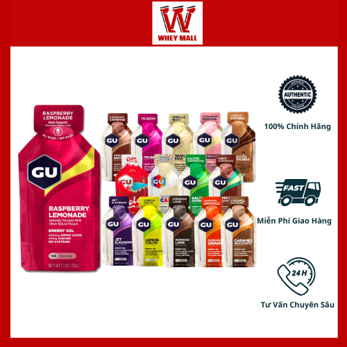Gu Energy Running Energy Gel GU Energy Supplement, Instant Electrolyte ...