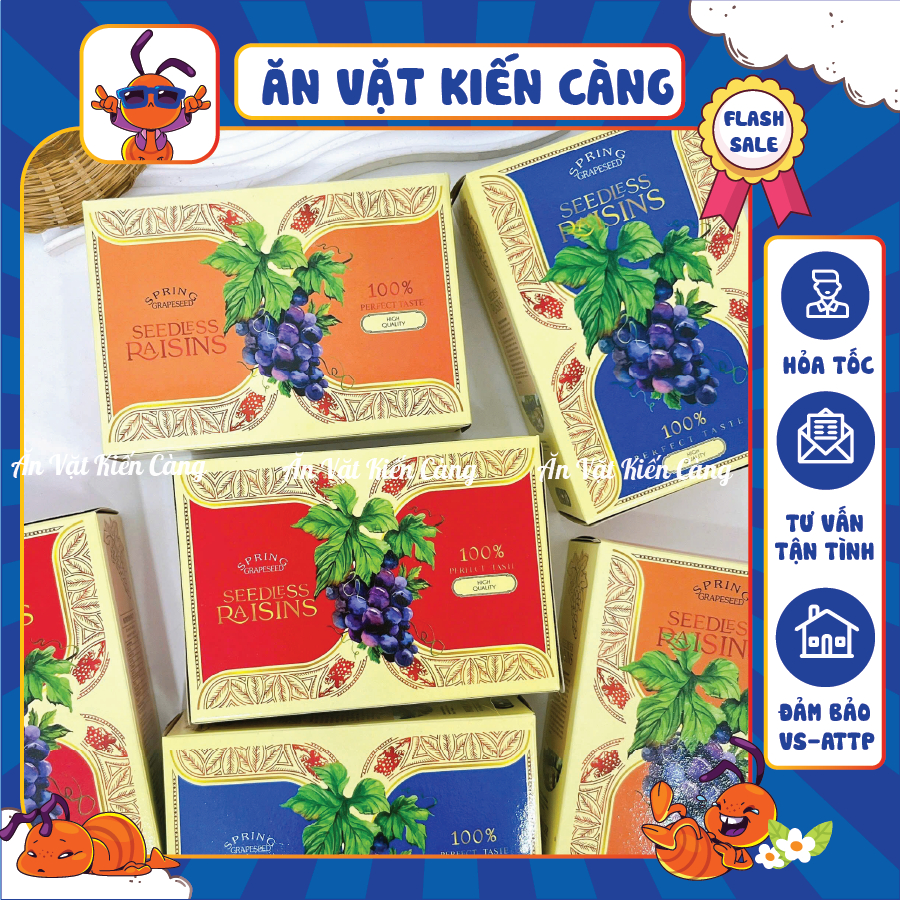 Combo Seedless Raisins grape containers, candy wrappers, decorations ...