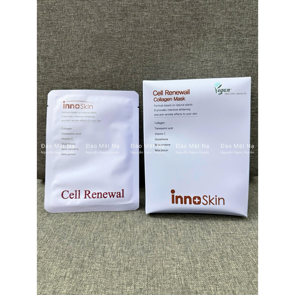(DMN) Retail 1m Cell Renewal Collagen Mask Innoskin, Brightens Skin ...