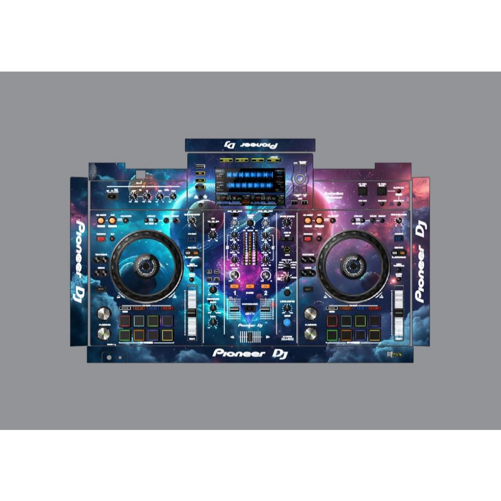 Fire Express - DJ Desk Sticker Skin (B7) (XDJ RR / RX / RX2 / RX3 / XZ ...