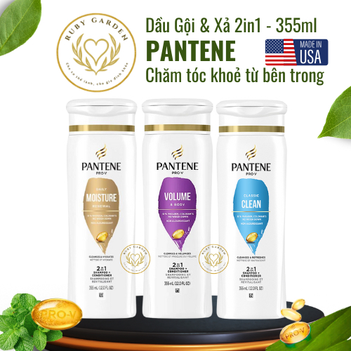 [US import] Pantene 2IN1 Shampoo and Conditioner 355ml Classic Clean I ...