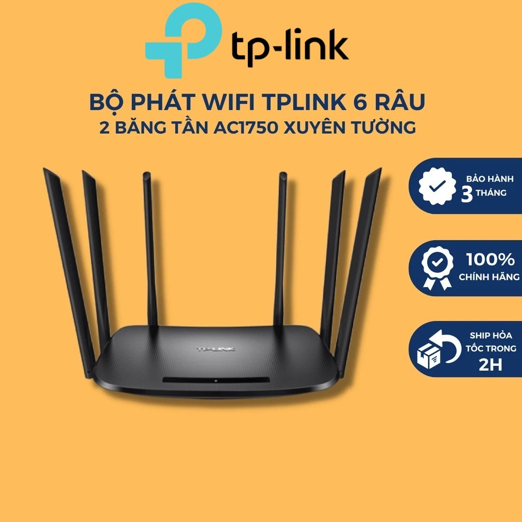 (used ) TpLink 6-Wire Wall-Penetrating WiFi Router - TPLINK WDR 7300 ...