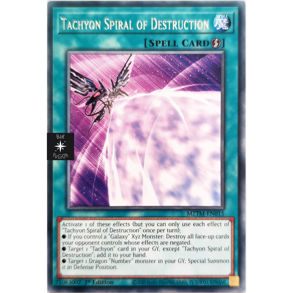 YU-GI-OH! [Original Card] Tachyon Spiral of Destruction |EN EN| Rare ...