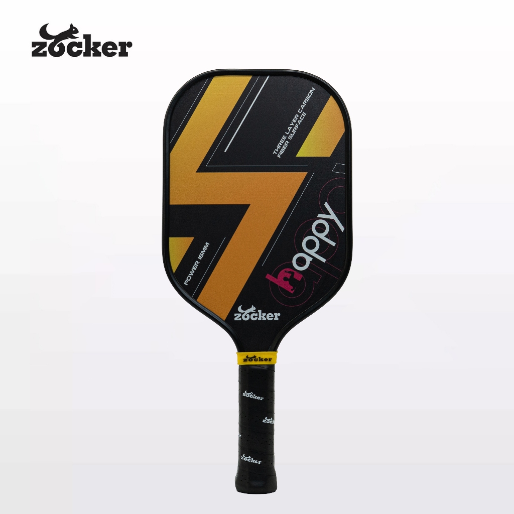 New Zocker Happy HP01 Standard yellow - black Pickleball racket - Free ...