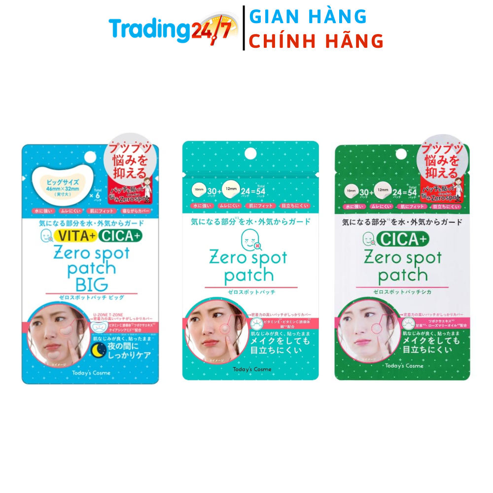 Zero Spot Patch transparent acne Patch pack of 54 Japanese pieces ...