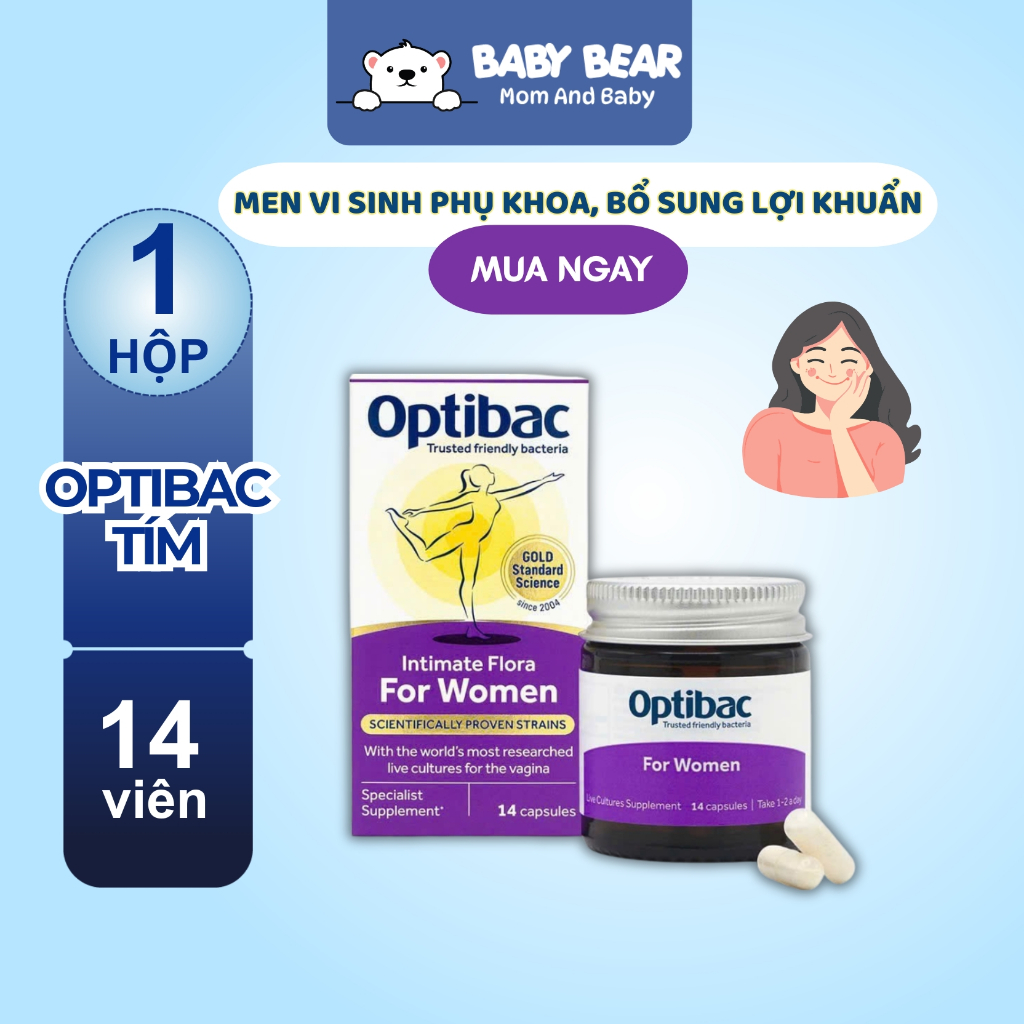 Optibac Purple - Gynecological Probiotics, Probiotic Supplement ...