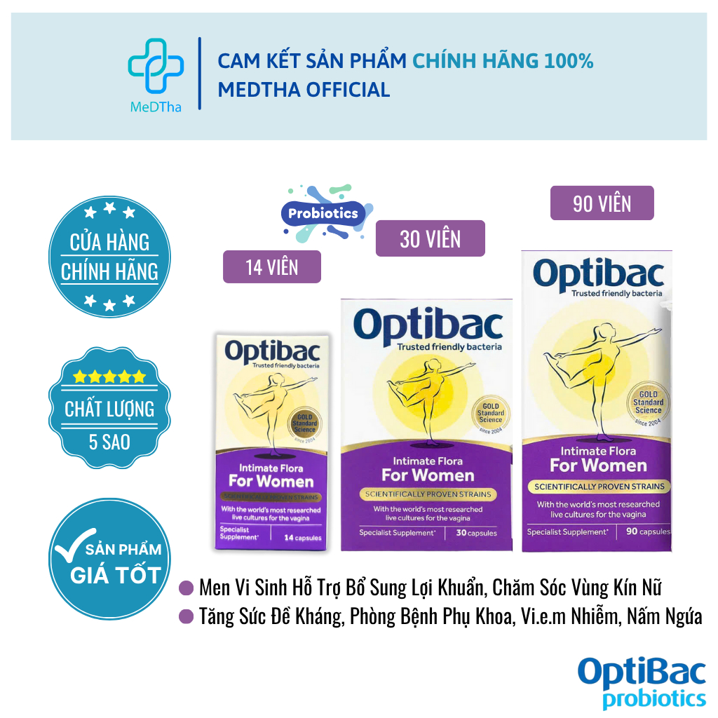 Optibac Purple - Gynecological Probiotics, Probiotic Supplement ...