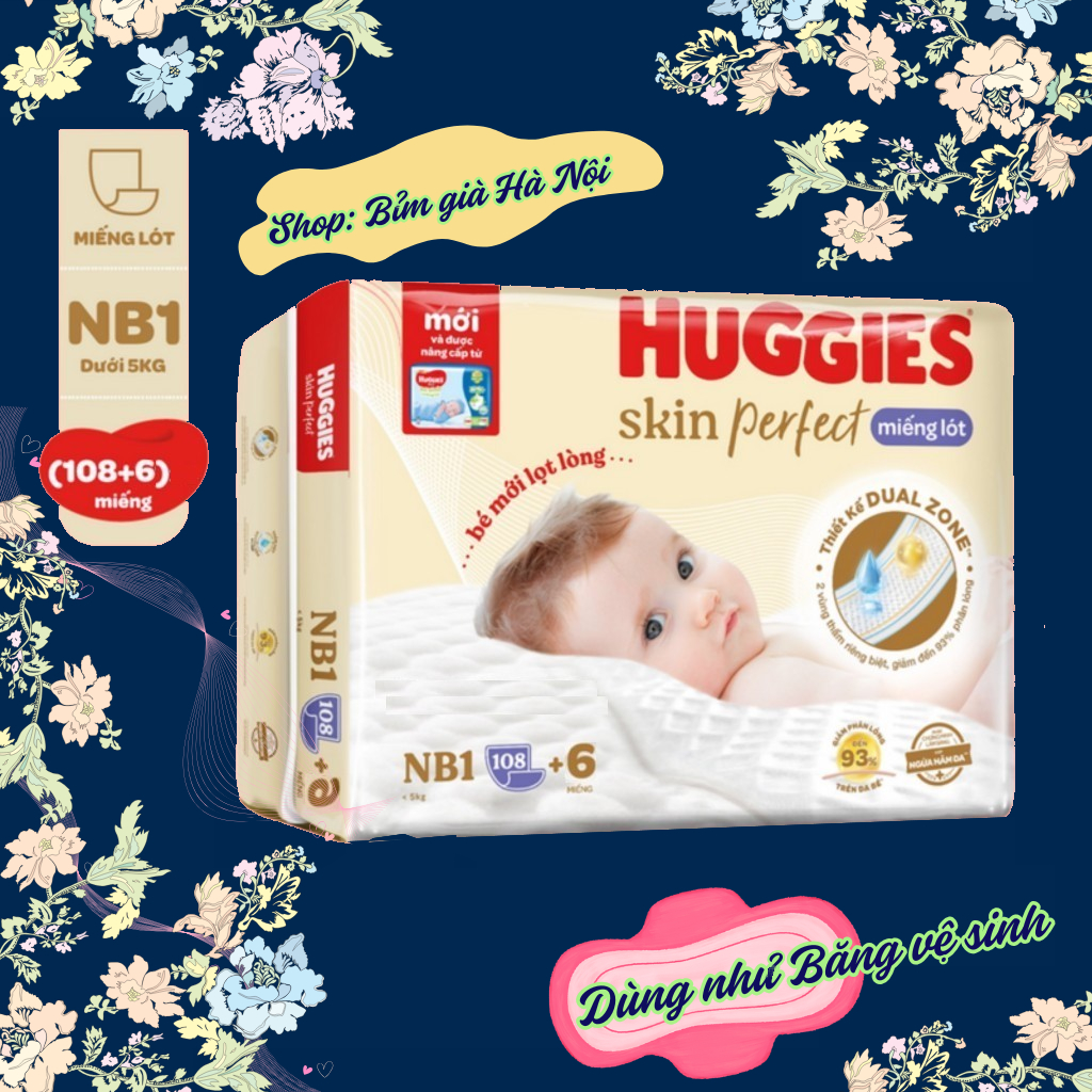 Newborn Huggies newborn diapers 108+6 pieces (Used as sanitary napkins)  huggies diapers newbon newborn huggies 64+4