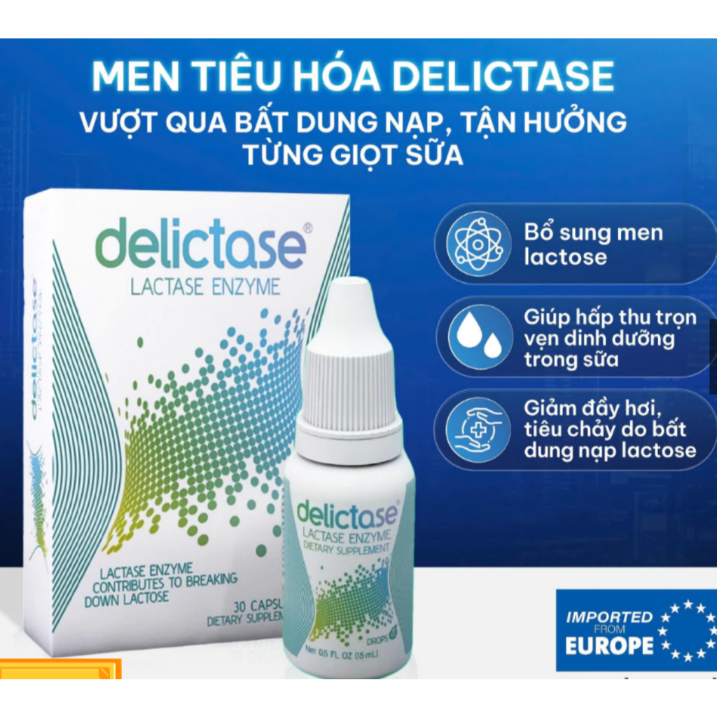 DELICTASE DROPS (Lactase Enzyme 15ml,) Digestive enzymes help prevent ...