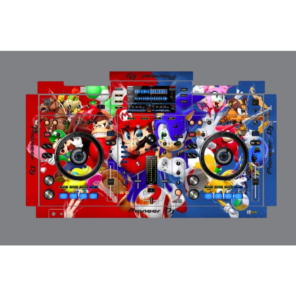 Fire Express - DJ Desk Sticker Skin (E8) (XDJ RR / RX / RX2 / RX3 / XZ ...