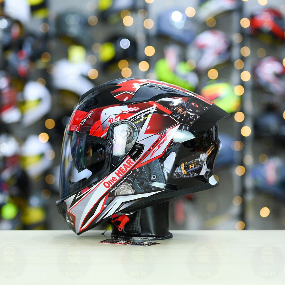 ROC R11 Pro Fullface Hat Glossy Black + Red CBR Decal Sticker | Shopee ...