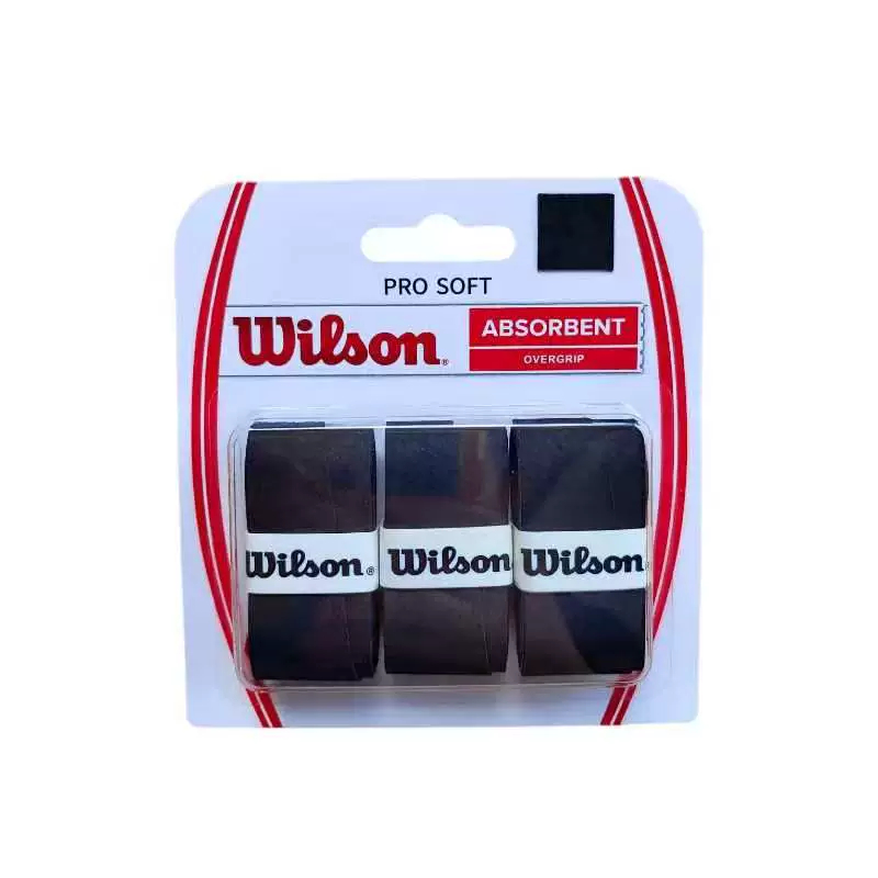 Combo of 3 Wilson Absorbable Pro Soft Racket Grips for Pickleball and ...