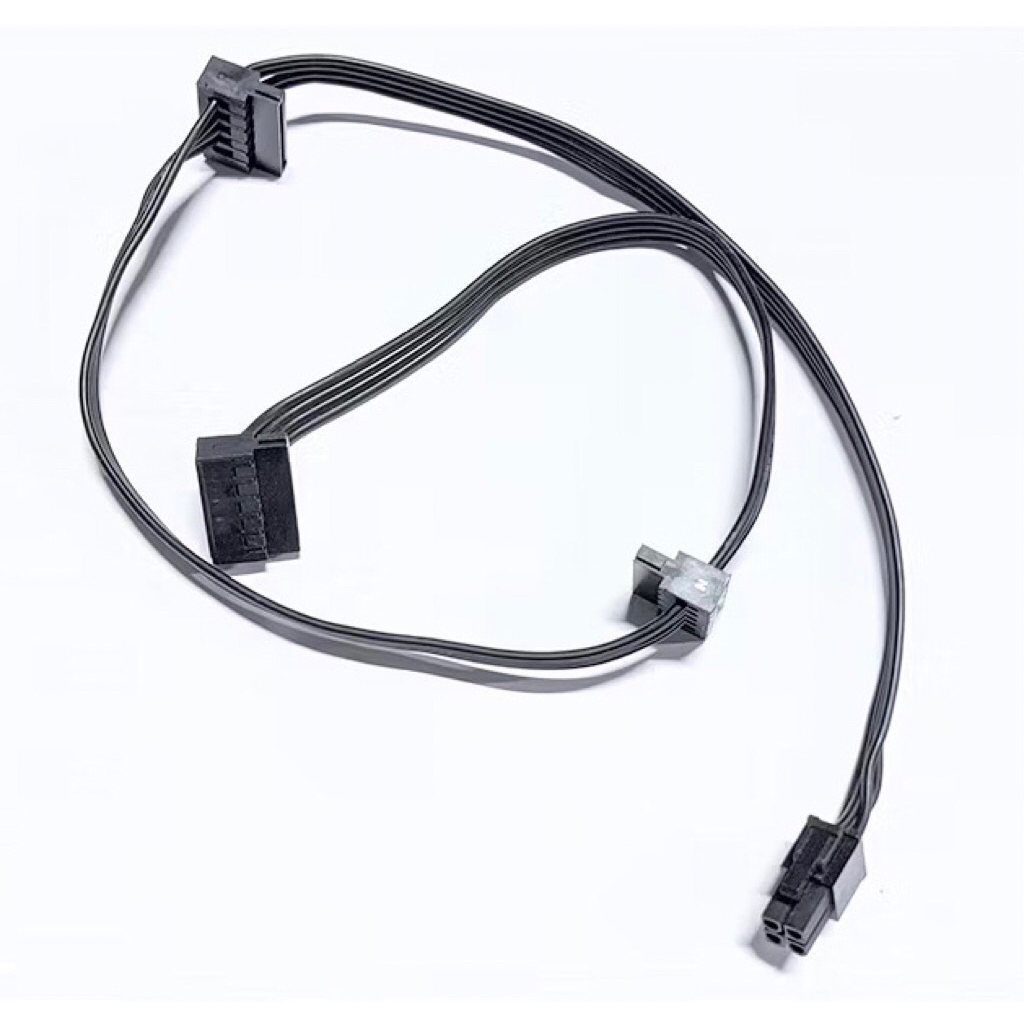 4 Pin to 3 SATA power cable 65cm long - Used for sync machines, Lenovo ...