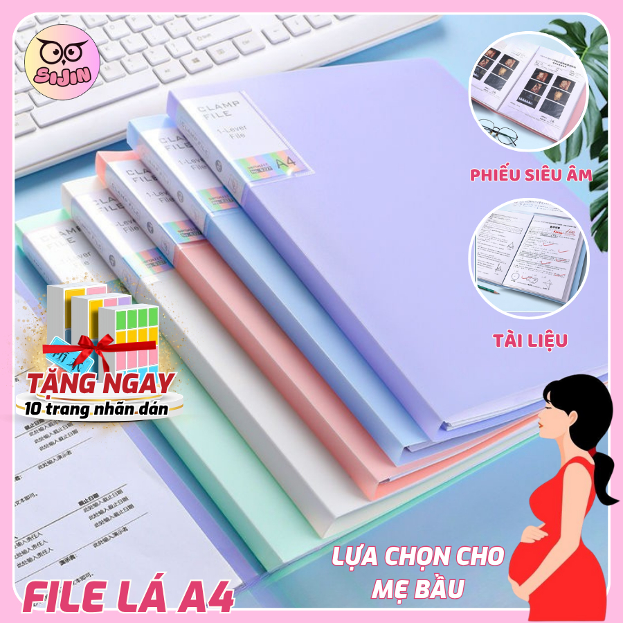 [Free Sticker] Ultrasound Leaf File, Lovely Pastel Color A4 Document ...