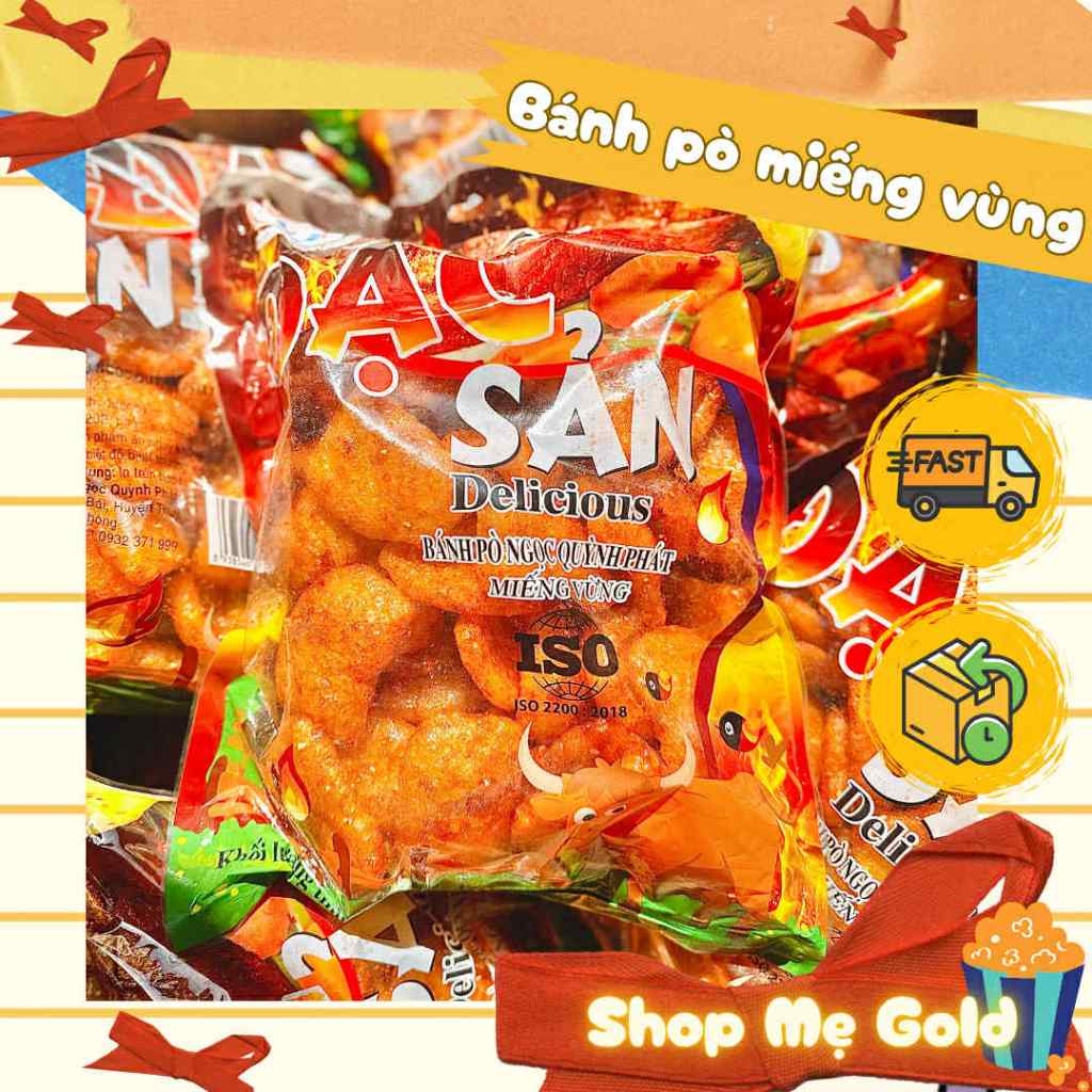 Giant square rice cake, spicy puffed sesame rice cake, snacks (320g ...