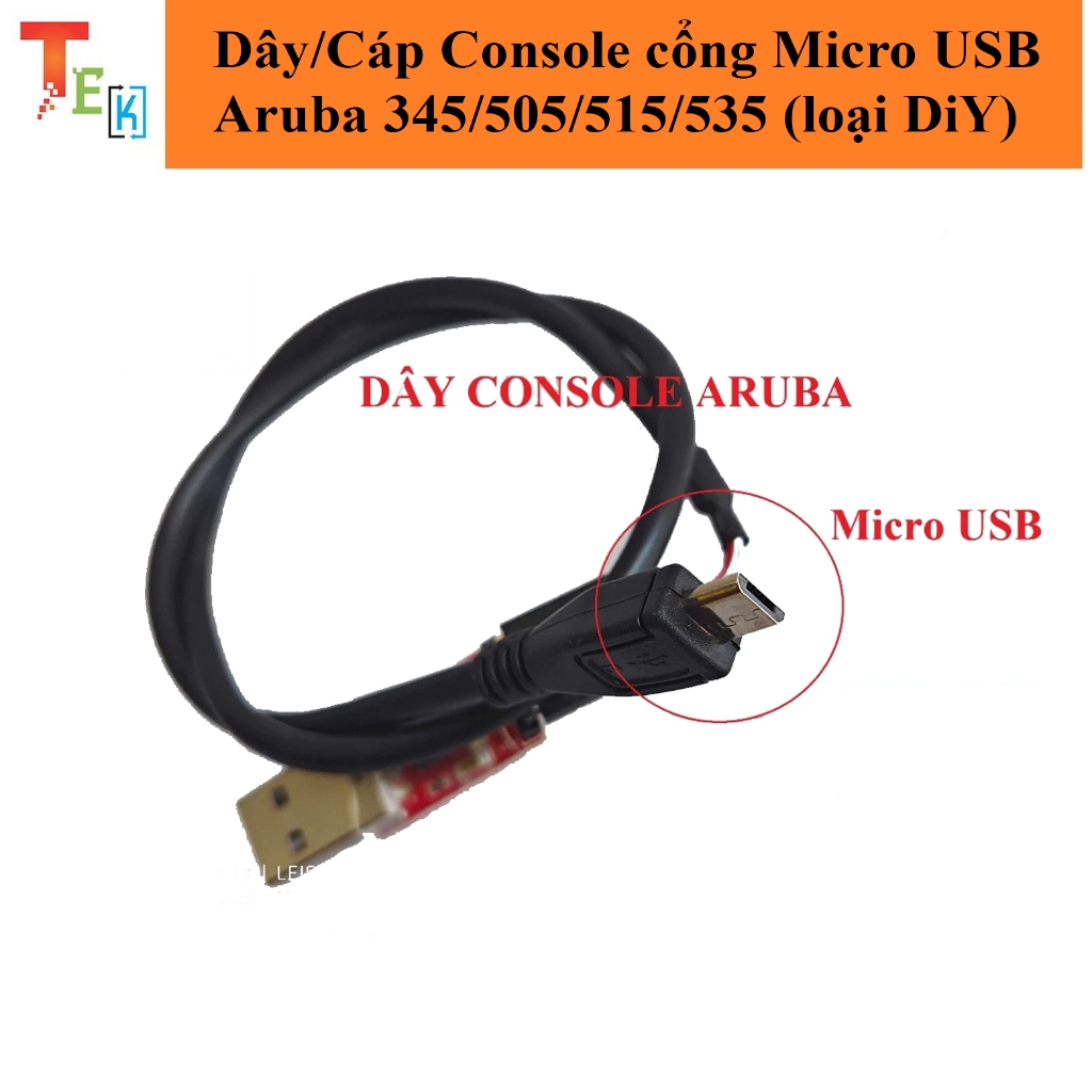 Micro USB Console Cord/Cable for Aruba 345/505/515/535 ( DiY type ...