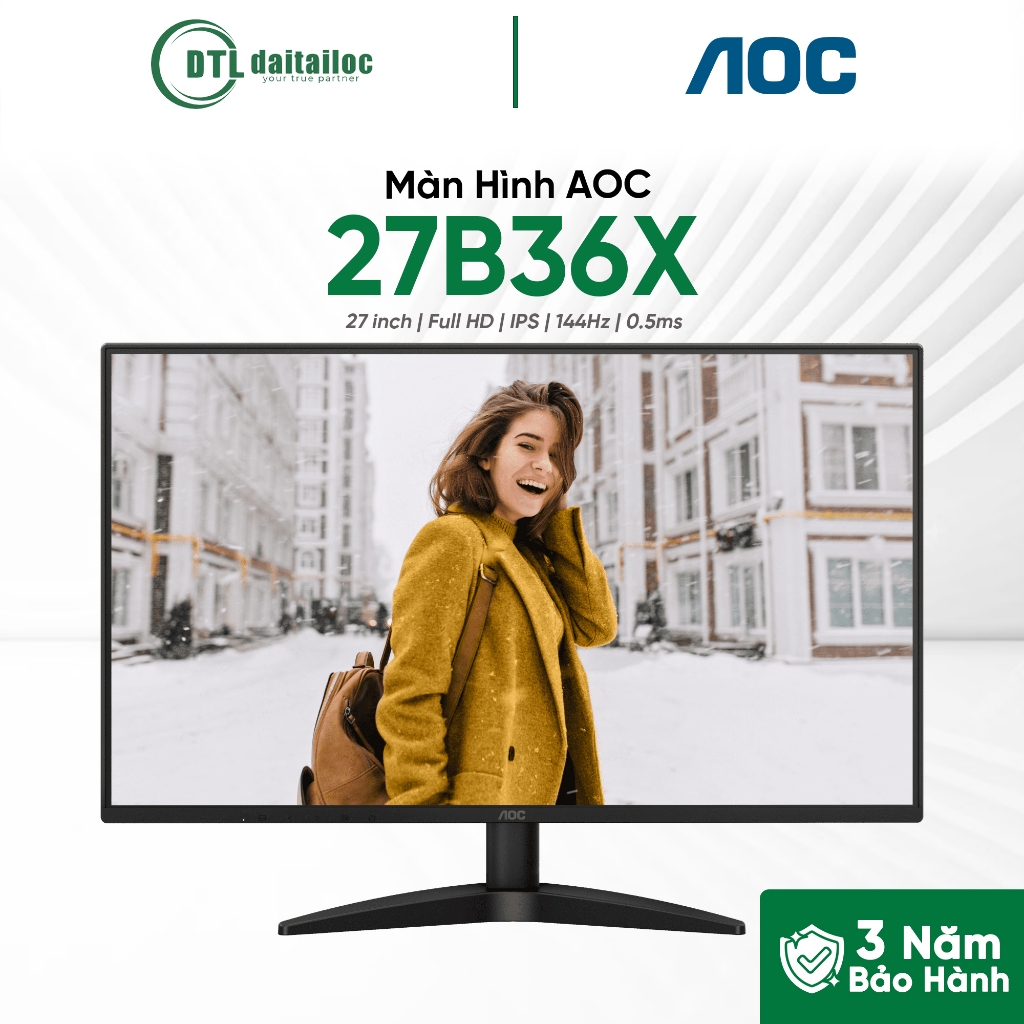AOC 27B36X Monitor 27inch Full HD IPS 144Hz 0.5ms | GENUINE GENUINE ...