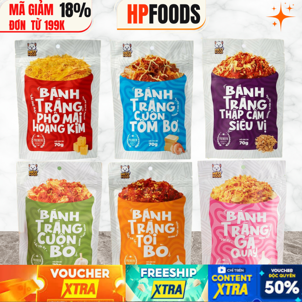 Combo Mix 6 packs of Super Flavored Rice Paper, Golden Cheese, Super ...