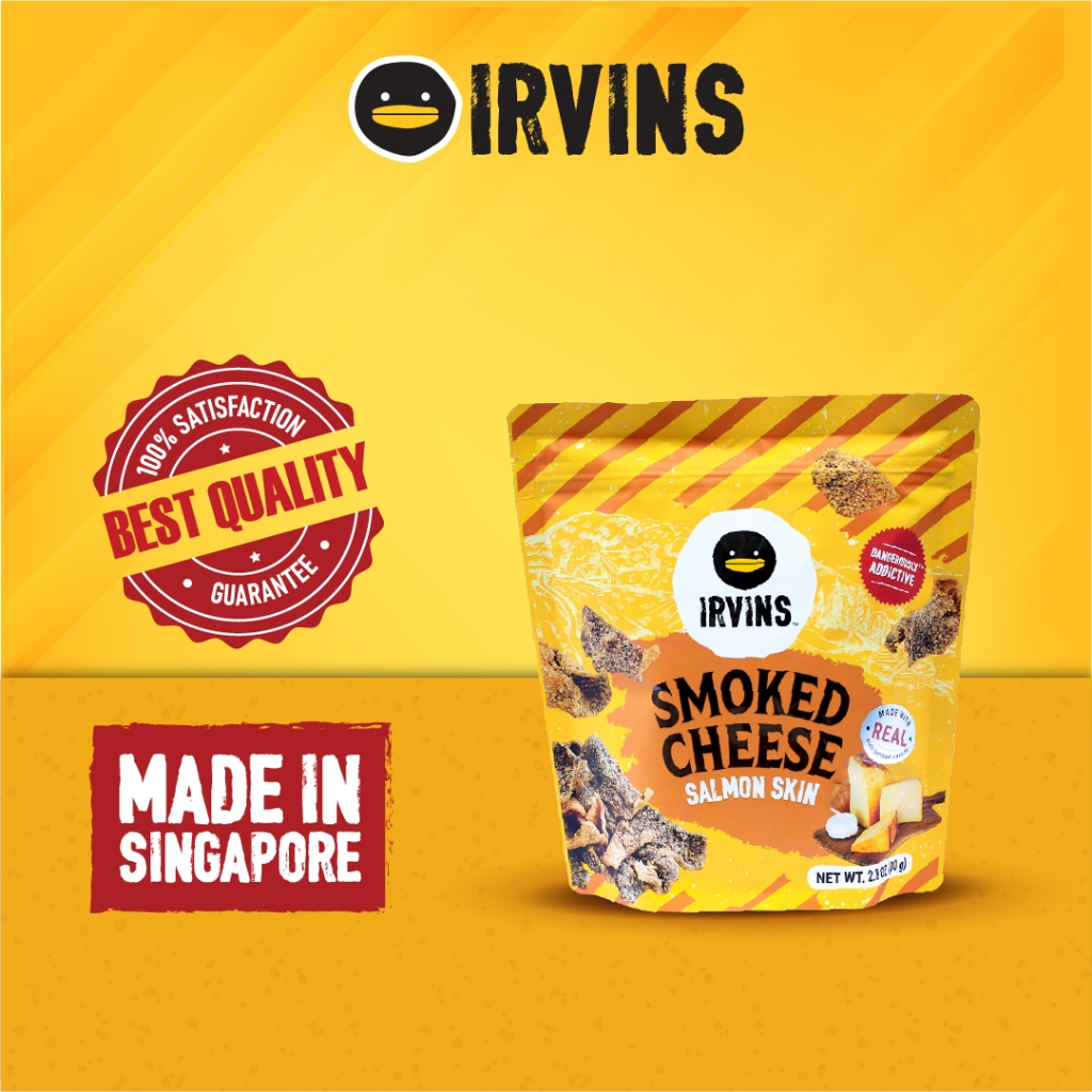 IRVINS SALMON SKIN SMOKED CHEESE 80g - SMOKED CHEESE SALMON SKIN 80G ...