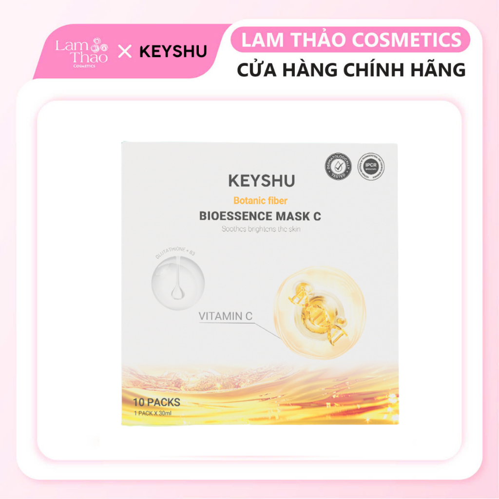 Keyshu Botanic Fiber Bioessence Mask C Moisturizing Vitamin C Mask ...