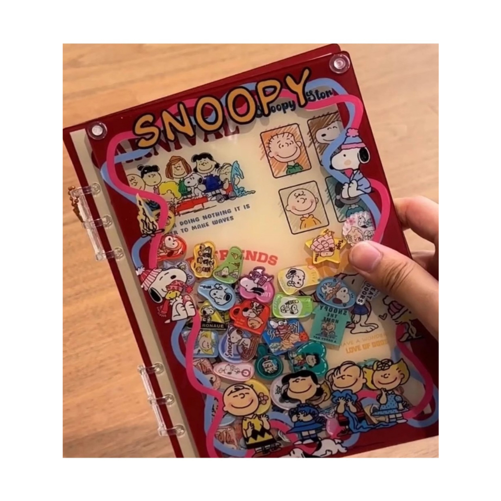 A7 Snoopy Swaying Notebook – Sturdy Acrylic Cover, Thick Paper, Notes ...