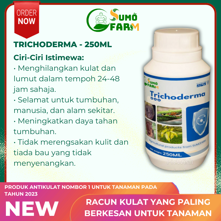TRICHODERMA 250ML – BUY 2 GET 1 FREE – MENCEGAH KULAT DARIPADA BERULANG ...