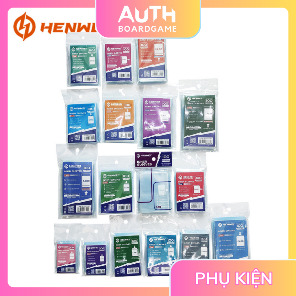 Genuine Henwei transparent card covers to protect cards (various sizes ...