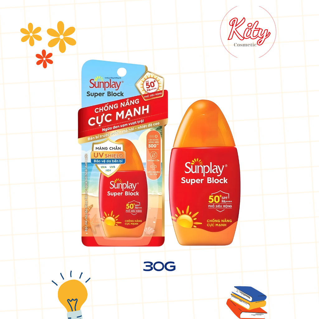 Sunplay Super strong sunscreen Sunplay Super Block SPF 50, PA++++ 30g ...